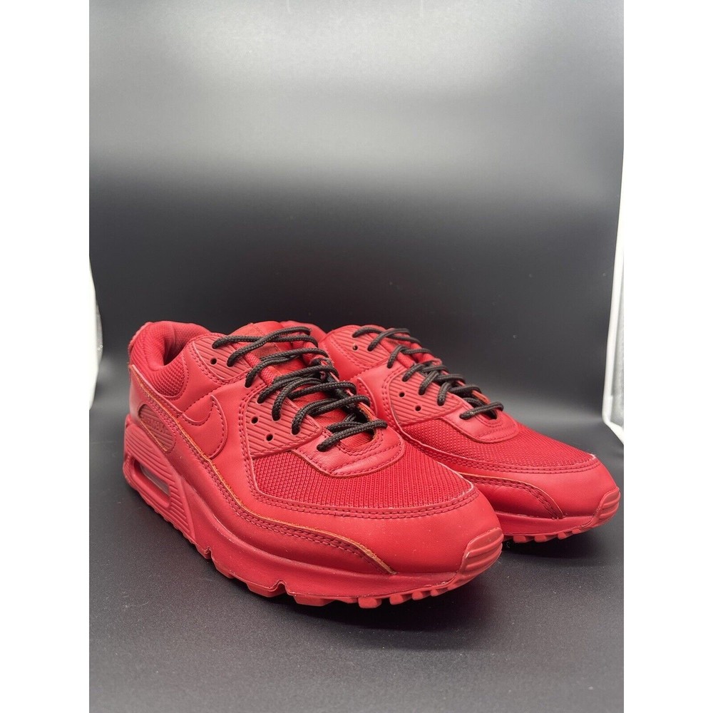 Nike 2020 Air Max 90 'Triple Red' Size 9M 10.5W Preloved No Box CZ7918-600